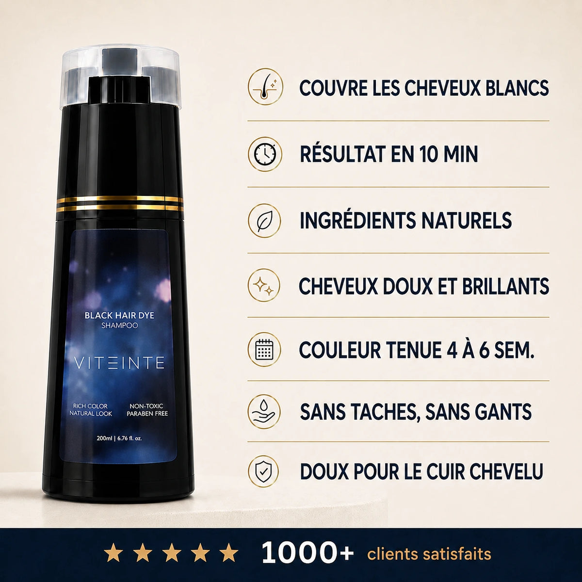 Shampoing et propriétés #Couleur_Noir