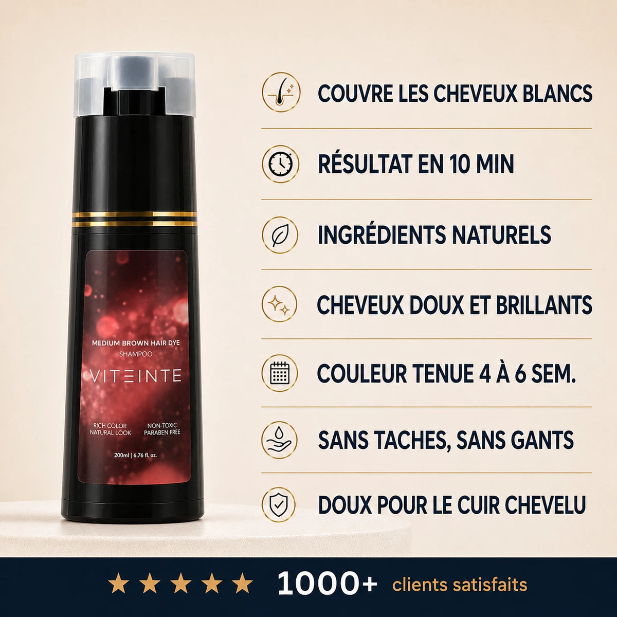 Shampoing et propriétés #Couleur_Brun