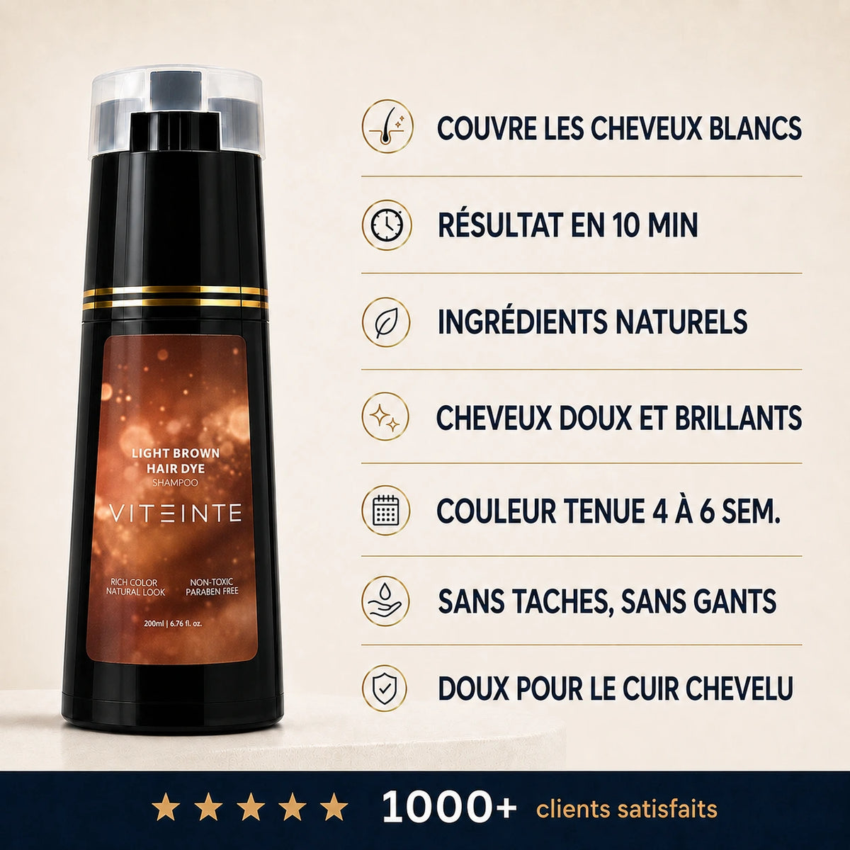 Shampoing et propriétés #Couleur_Châtain
